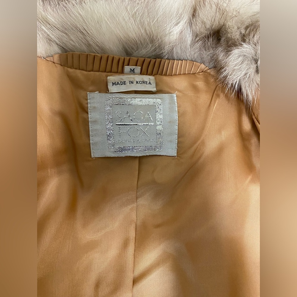 Saga fox fur coat - Picture 4 of 5